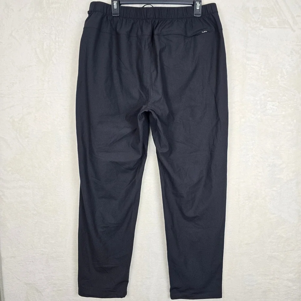 Lululemon ABC Pull-On Pant Mens Black Warpstreme Tapered Stretch Trousers Sz XL